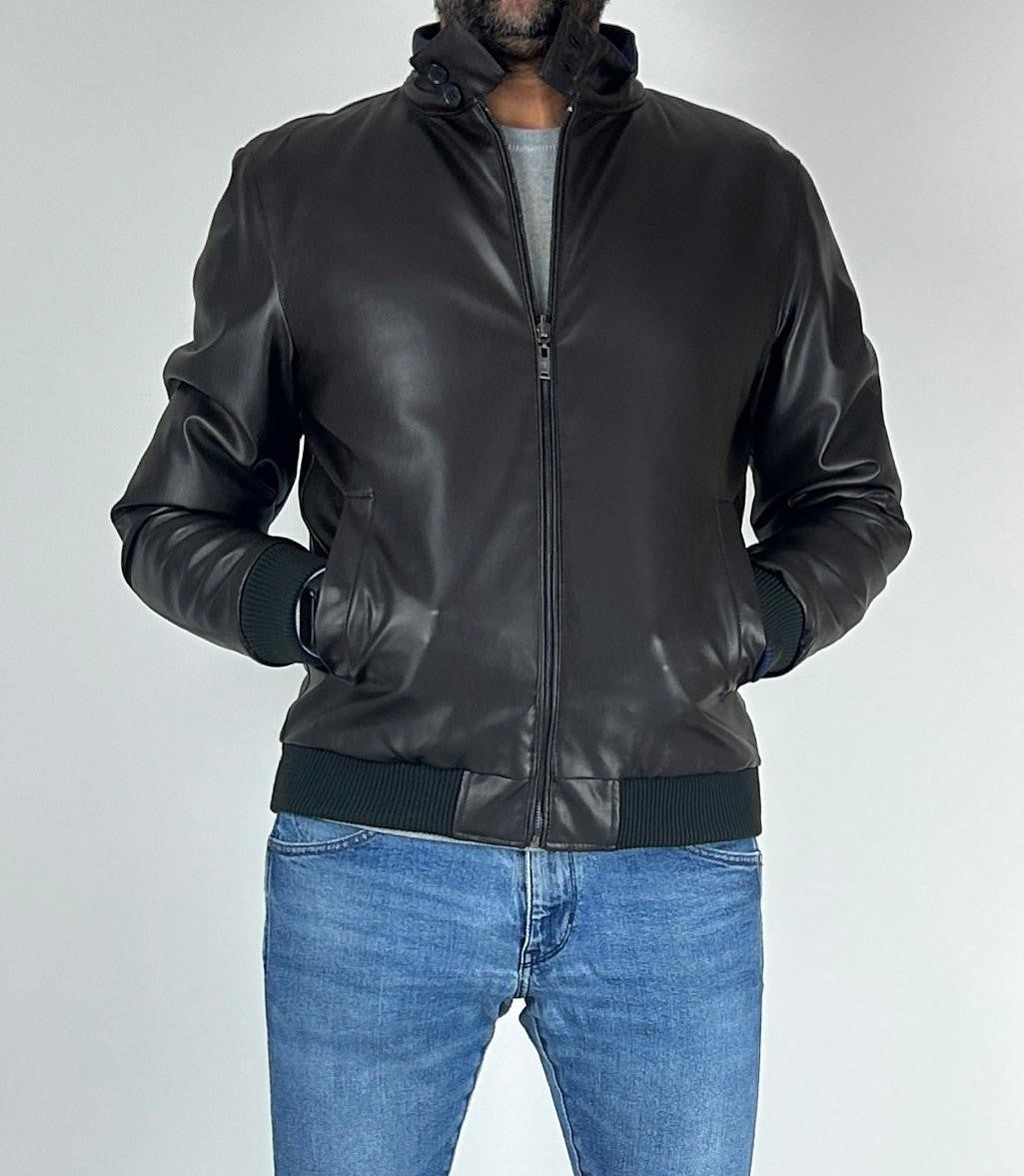 Ecopelle Giubbotto Di Pelle Verde Uomo A|X Armani Exchange