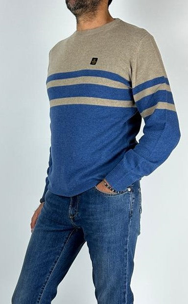 REFRIGIWEAR Maglia Uomo mod. COLIN STRIPE PULLOVER