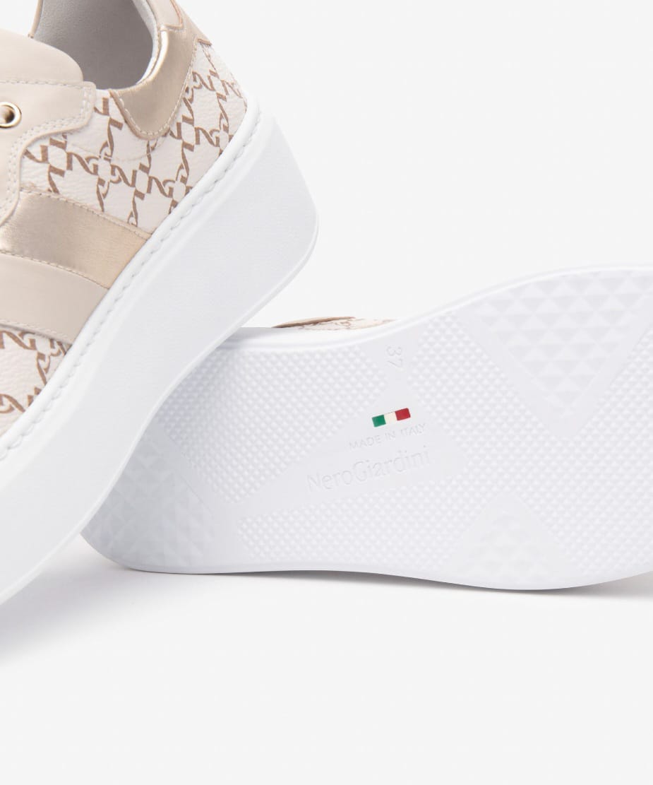 Nero Giardini Sneakers Donna E513080D 412 Dollarino Beige Giove Ecrut 02737 - Lucia's Shoes Nero Giardini Sneakers Donna E513080D 412 Dollarino Beige Giove Ecrut 02737 - Lucia's Shoes