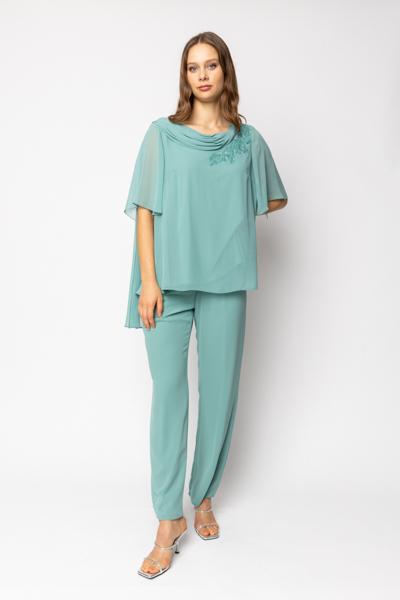 SOLOGIOIE Blusa+Pantalone Donna-mod. YS3810 TU5655